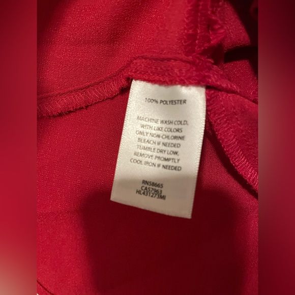 Chelsea 28 Red Snap Front Blouse - Picture 7 of 7